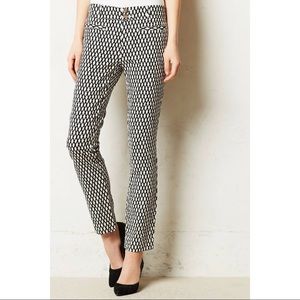 Anthropologie Crosshatched Charlie Trousers Size 2